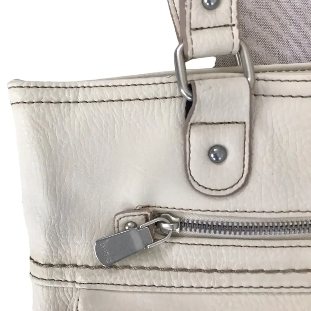 BOC Born Multi-pocket Purse Ivory Cream White Hobo Shoulder Bag